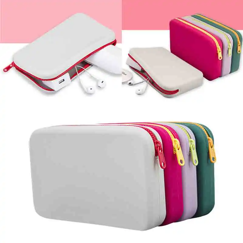 Silicone Cosmetic Bag Makeup Storage Pouch Large Capacity Waterproof with Zipper Travel Portable Makeup Brush Bag