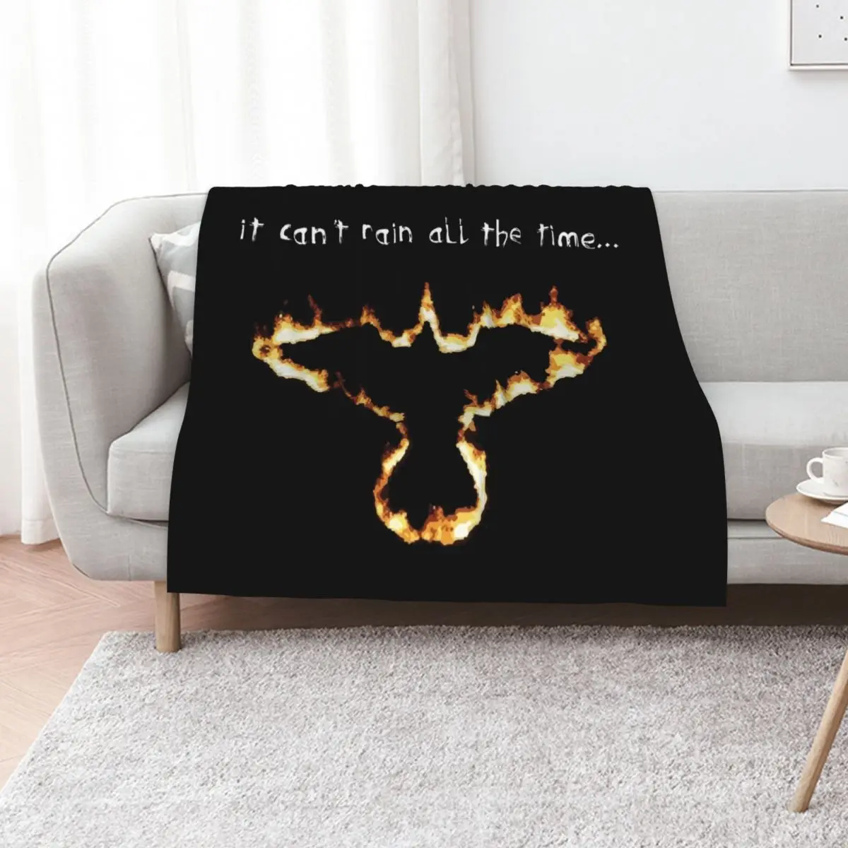 fire crow Throw Blanket Designers warm for winter Bed Hairys for winter anime Blankets