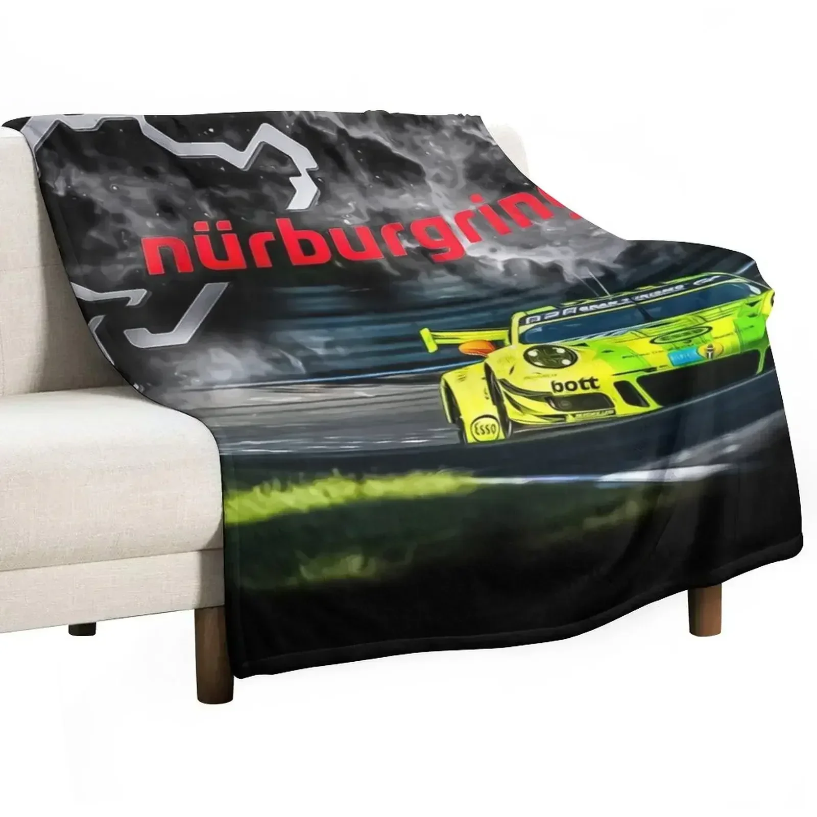 

nurburgring Print Throw Blanket Sofa Quilt Camping Polar Blankets