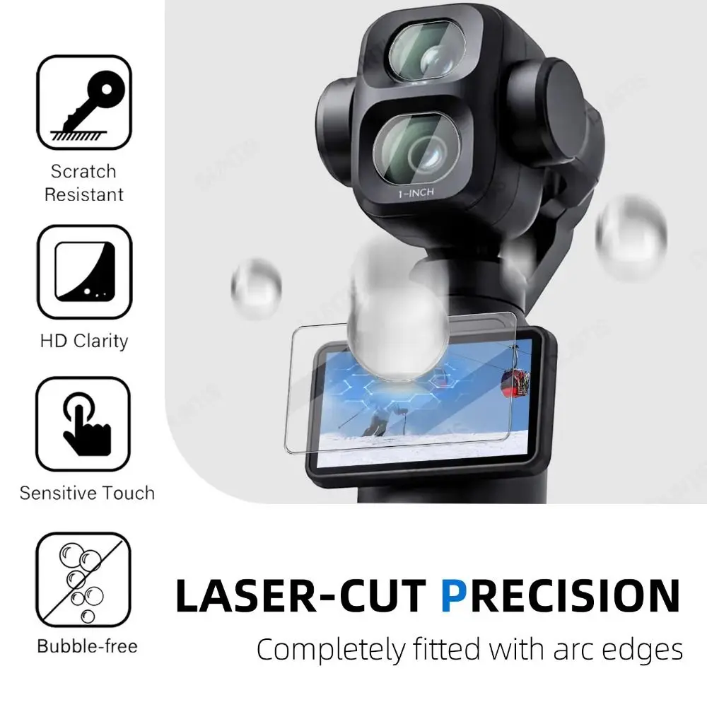 9H Tempered Glass For DJI OSMO Pocket 4P Screen Protector For DJI Pocket 4 3 Gimbal Camera Lens HD Protective Cover Accessories