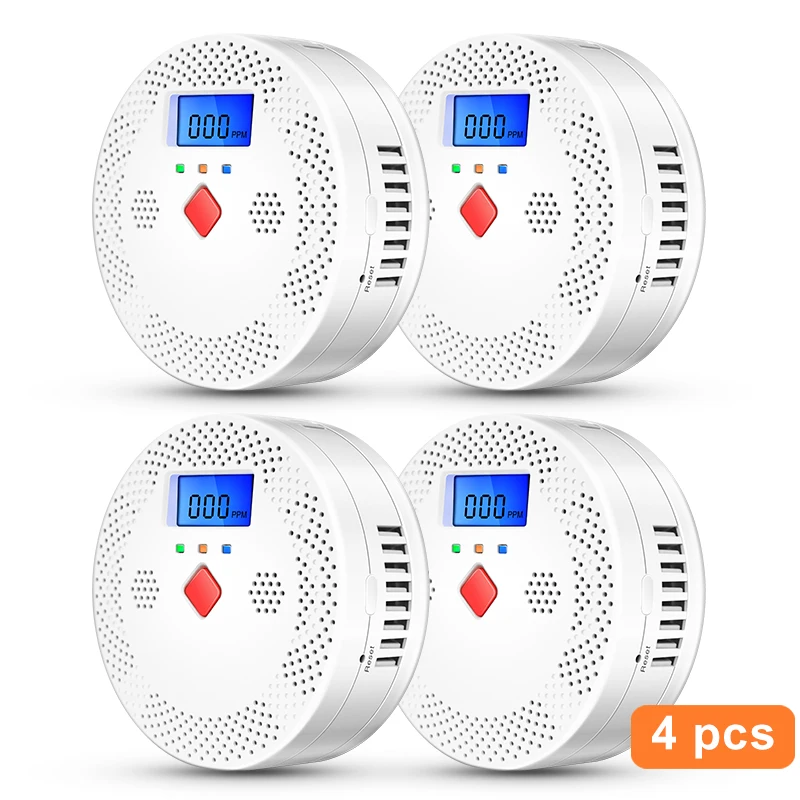 Tuya WiFi Smart Koolmonoxide Detector Alarm 85dB Geluidswaarschuwing LCD Digitale Display Thuis Indoor Real-Time CO Monitor Vergiftiging