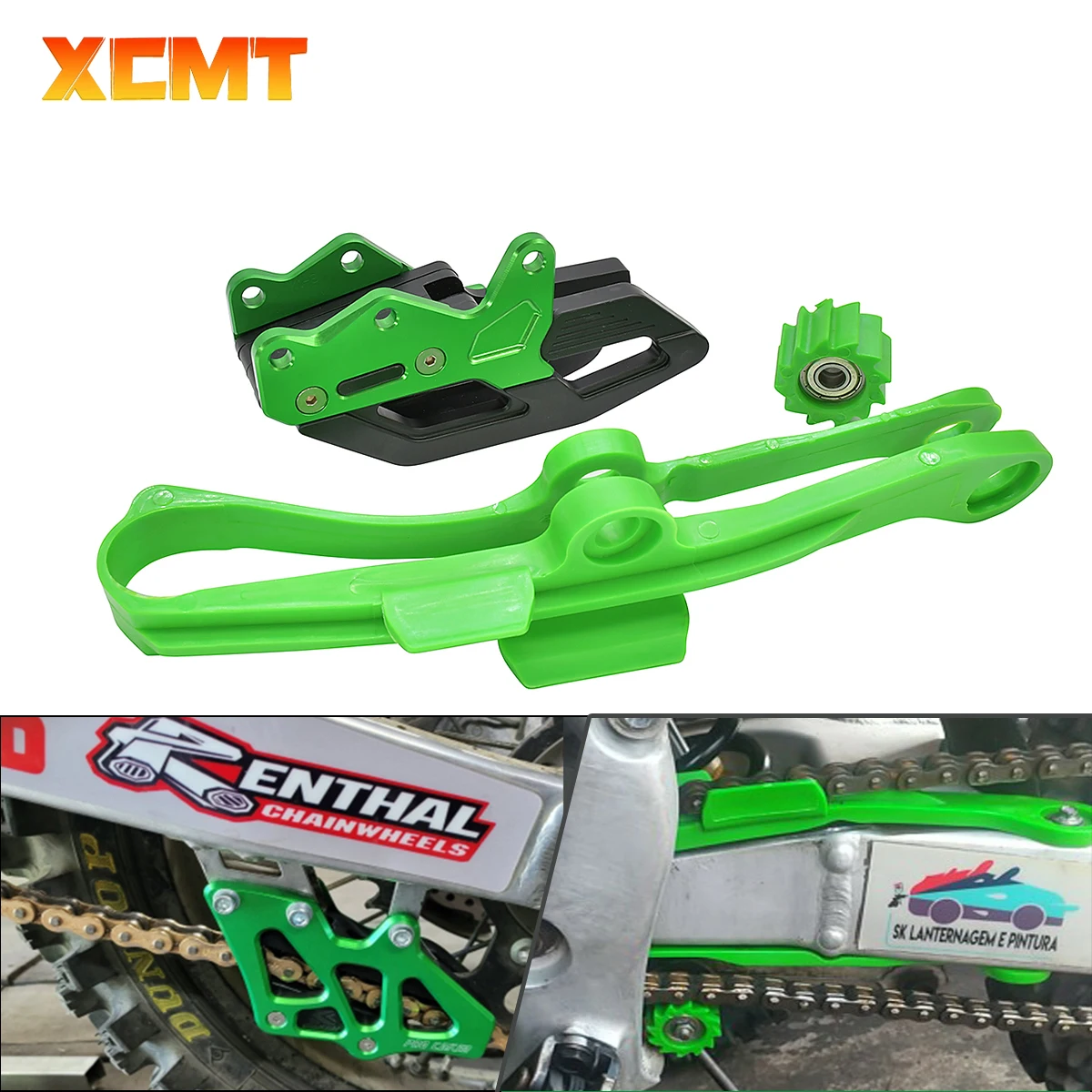 

For Kawasaki 250F 450F Motorcycle CNC Chain Swingarm Guide Slider Roller Guard KX250F KX450F KXF 250 450 KLX450 2009-2015-2020