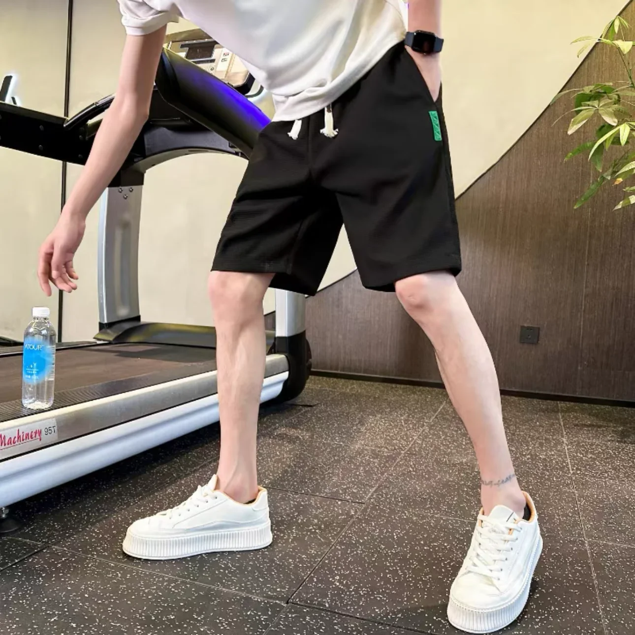 

Man Short Pants Sweat Drawstring Shorts for Men Sports Joggers Dry Fit Streetwear Xl in Bulk Designer with New In Ice Xxl