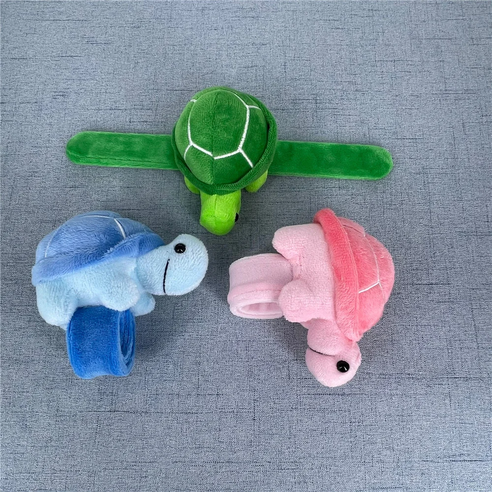 3Colors , 10PCS/LOT 11CM Tortoise Plush Stuffed Toy , Turtle Plush Toy , Wrist Bracelet Plush Doll