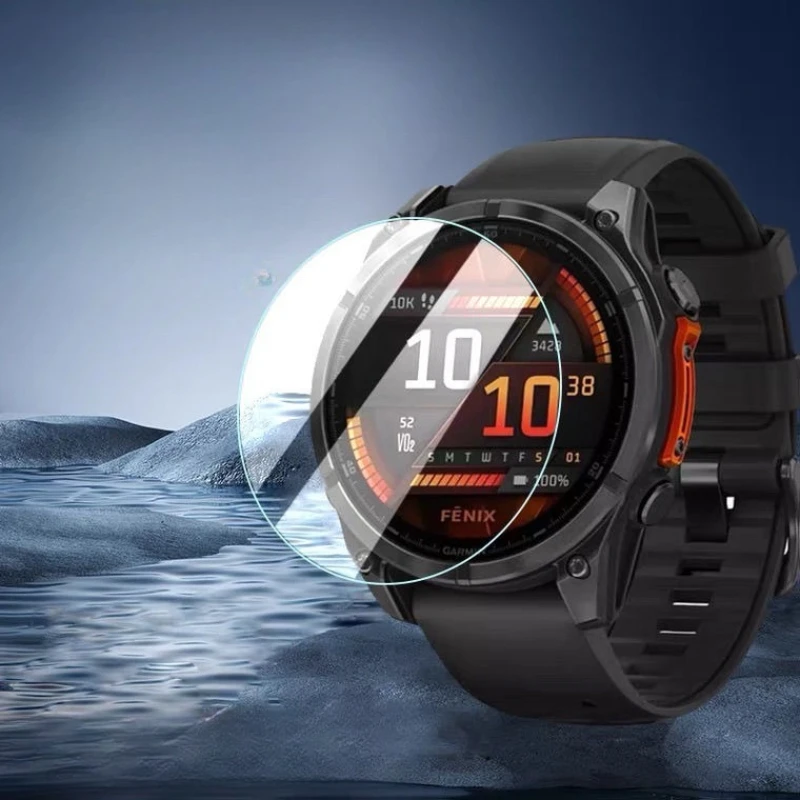 Vetro temperato HD per Garmin Fenix8 Solar Fenix E 47mm 43mm 51mm Protezione schermo per orologio Pellicola protettiva in vetro impermeabile