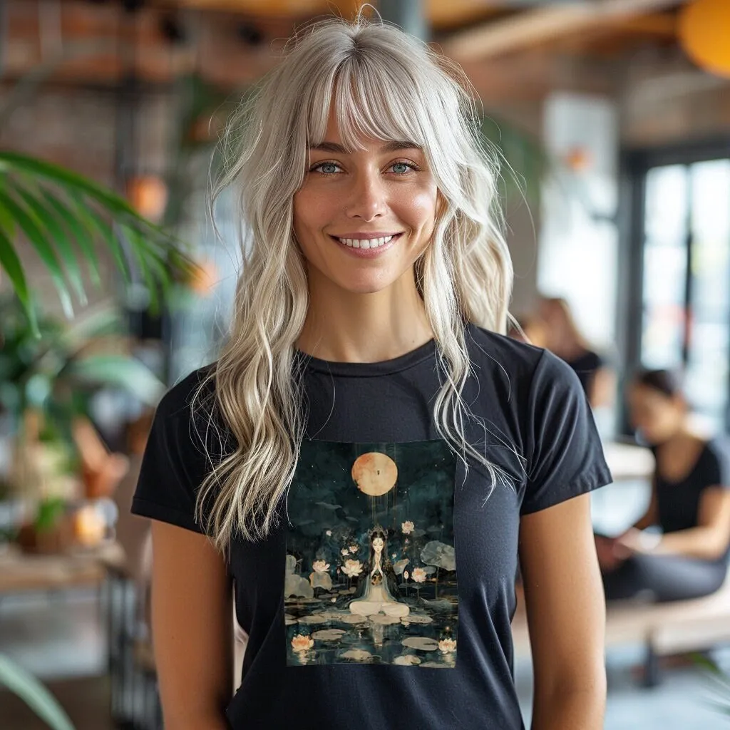 

Футболка Kwan Yin Serene с золотой вазой исцеления духовных вод