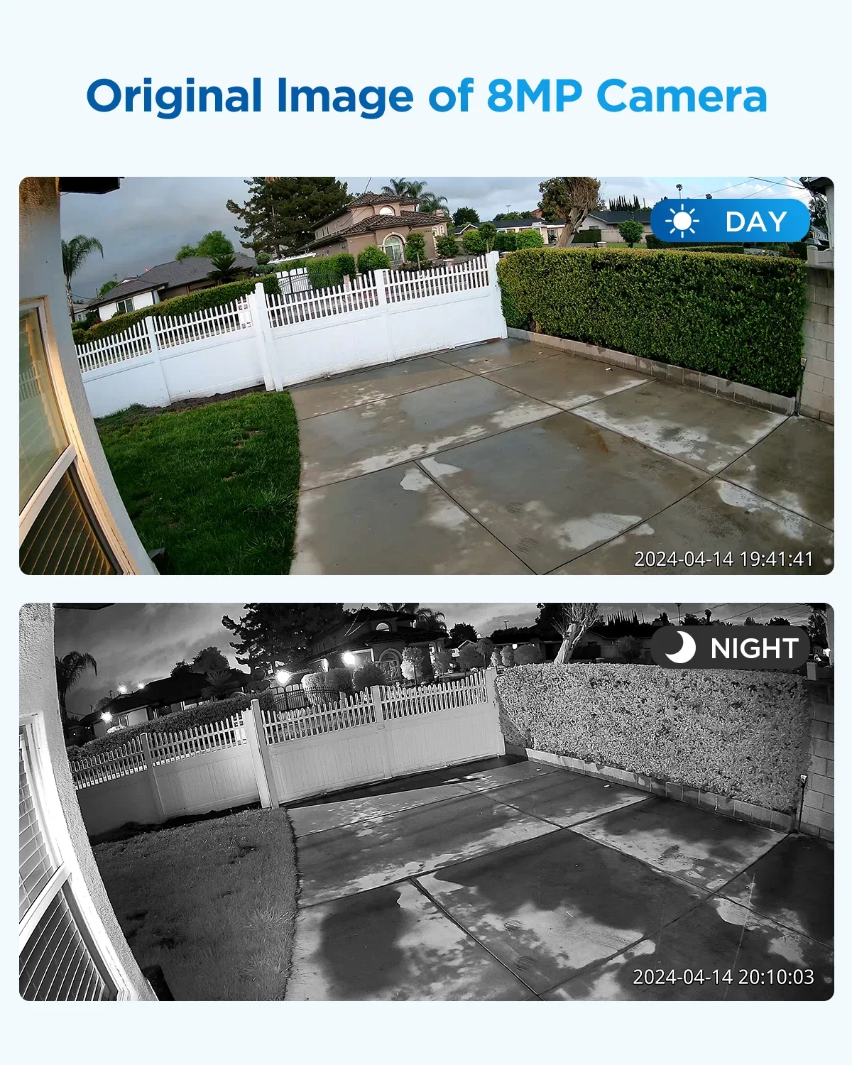 8個の8MP防犯カメラ（IP PoE、屋外対応、AI人物検知機能搭載）、8CH NVR、2TB HDD、ホームセキュリティ監視CCTVセット、8台の4Kカメラ