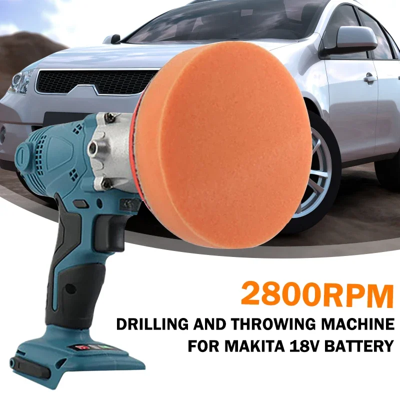 2 IN 1 Cordless Car Polishing Machine Dual-purpose Mini Electric Tools for Polishing Locomotives with Accessories Car Polisher