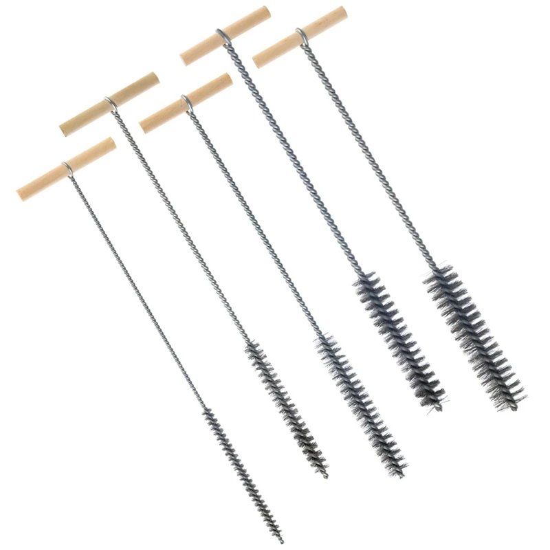 

AA05 Drill Hole Brush Set 8/12/16/20/25Mm Cleaning Brush Set Kit Stainless Steel Hole Brushes Cleaning Brush For Hammer Drills