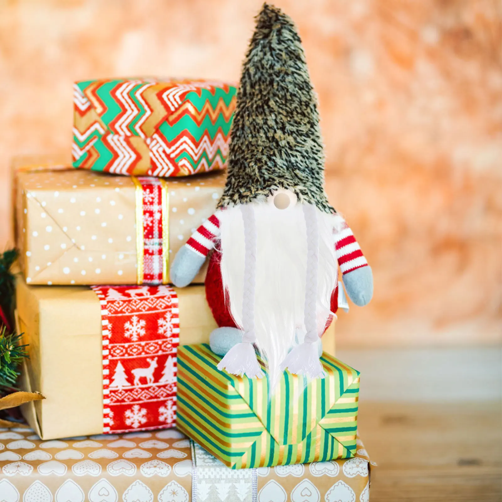 

1Set Gnome Making Material Artificial Beards Braids DIY Supplies for Crafting Room Holiday Decoration Gnome Beards for Crafting