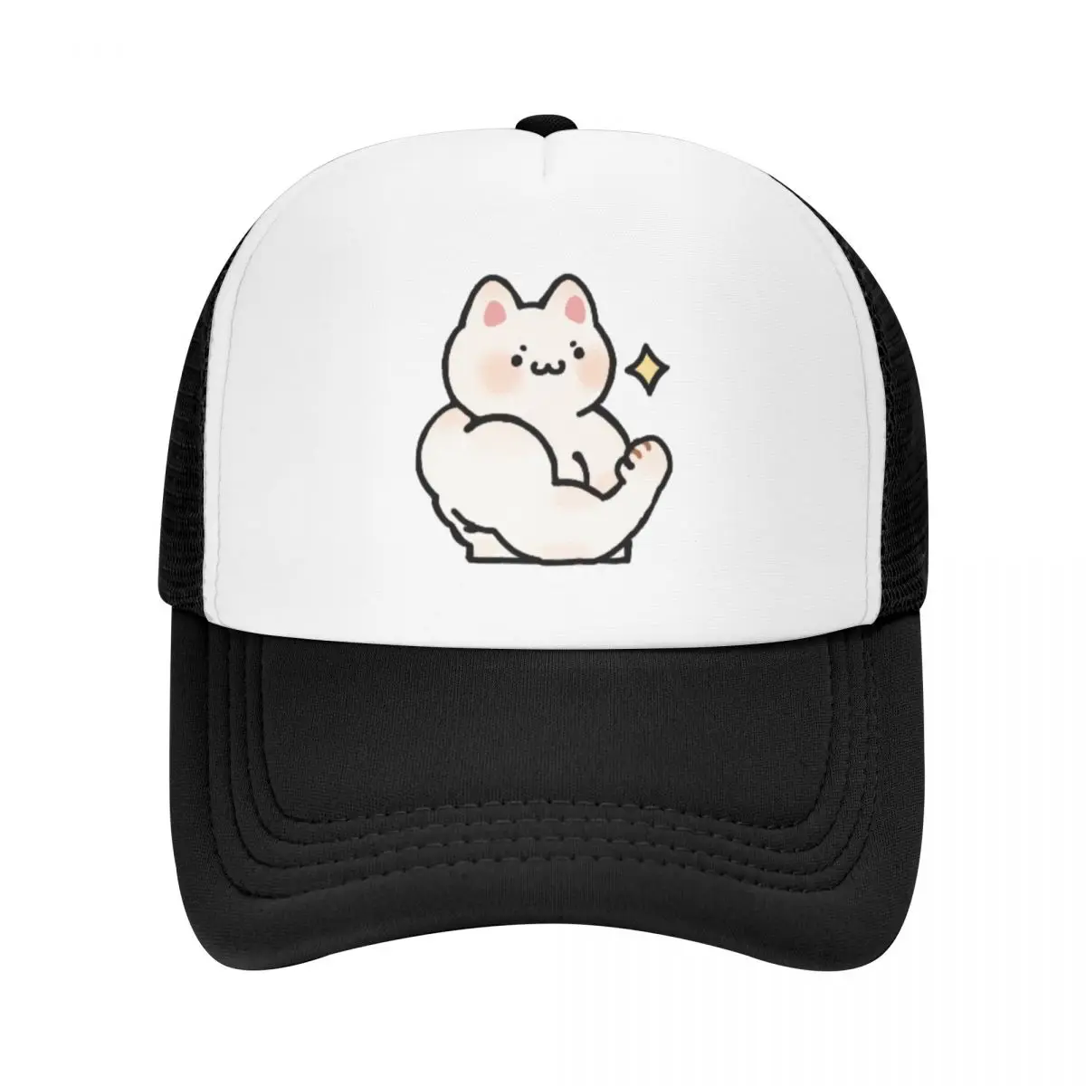 

Buff Cat Baseball Cap Unique hats Ball Cap Vintage Golf Women Men's
