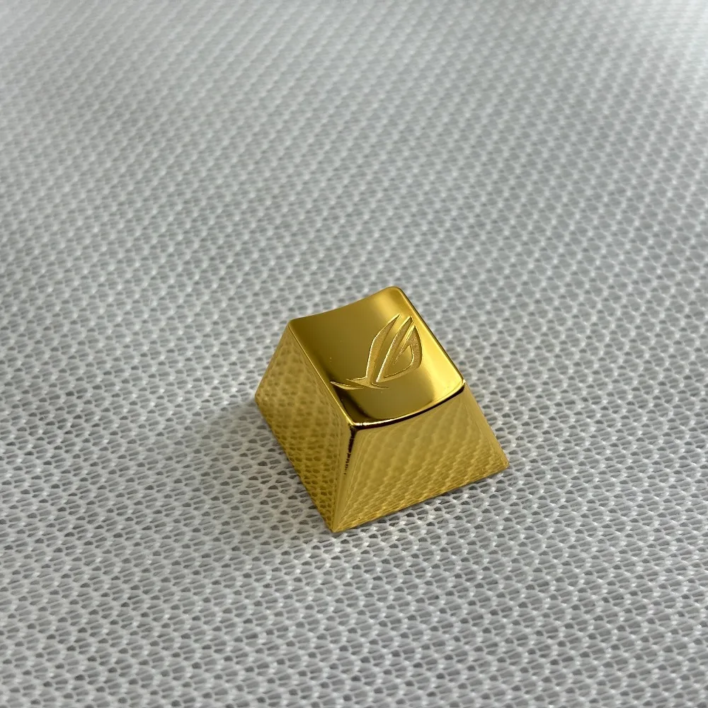 Teclas chapadas en oro mate de latón Cherry 1u Ergonomía Accesorios de juego de una sola pieza de metal Barra espaciadora tallada frontal y llave de entrada Esc