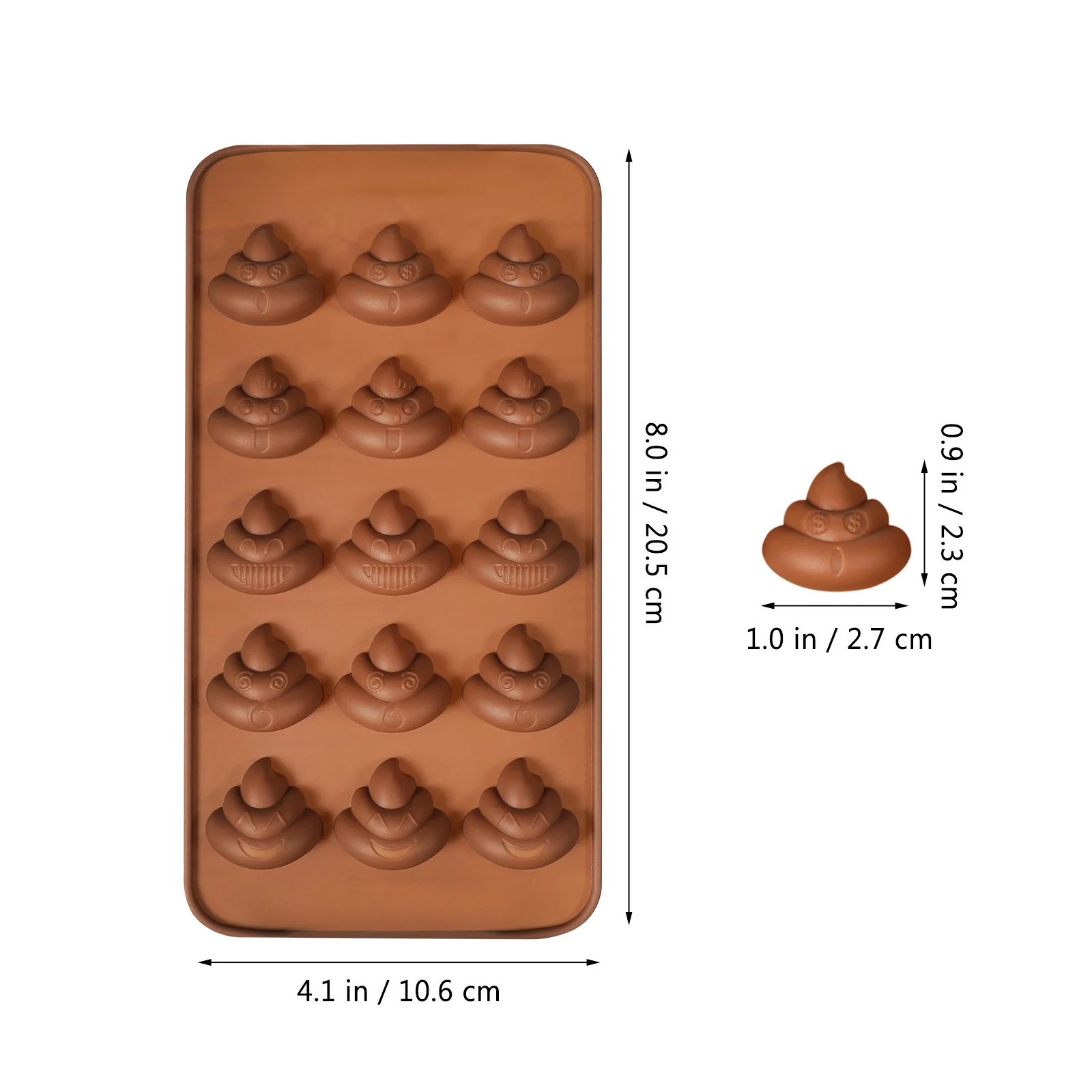 4 قطعة قوالب السيليكون مجموعة السلس آمنة غير عصا أدوات الخبز للشوكولاتة الحلوى فندان غائر مصاصة الحلوى صنع كعكة #5