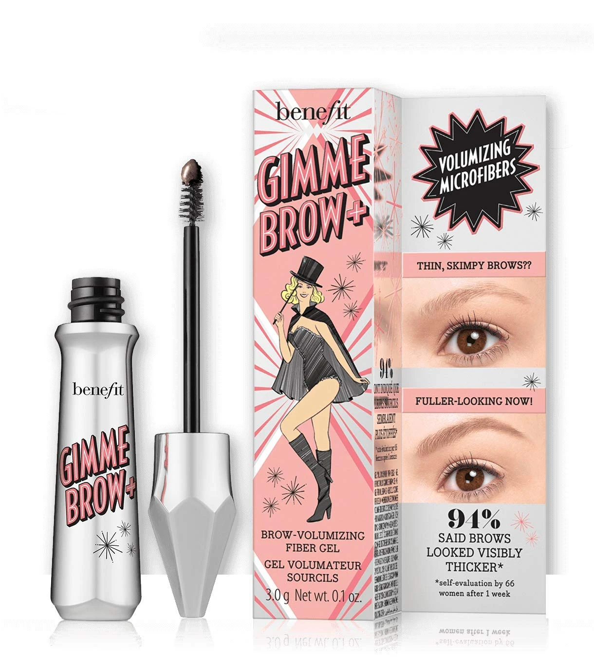 

Benefit - Gimme Brow+ Volumising Brow Gel # 4.5 Средний (3г)