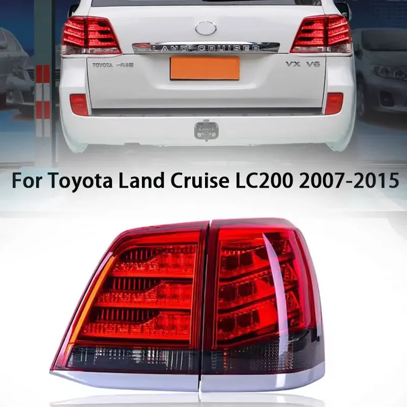 

Car LED Tail Light Taillight For Toyota Land Cruiser 200 FJ200 LC200 2008 2009 2010 2011 2012 2013 2014 2015-2021 Rear Fog Lamp