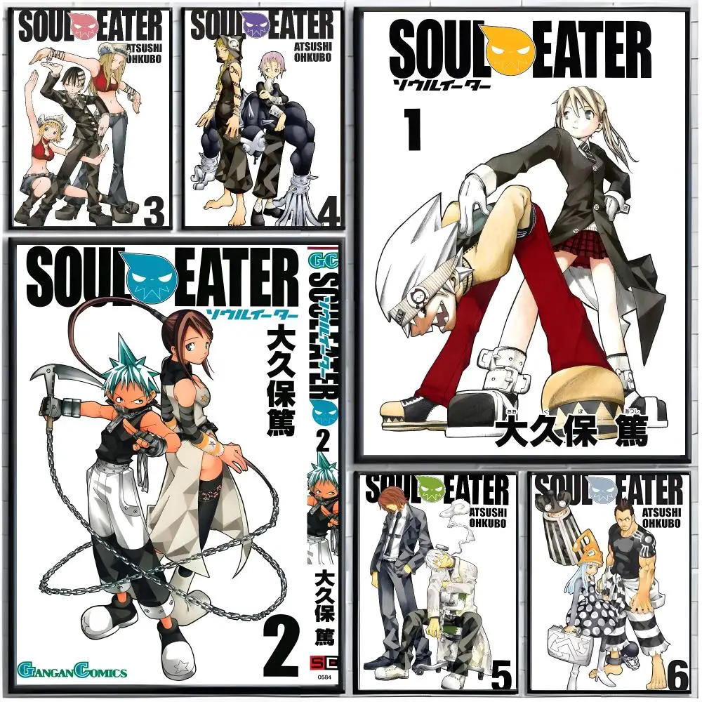 shonen battle S-Soul Eater Poster Modern Wall Art Home Decor Living Room Decorative Print Unframed