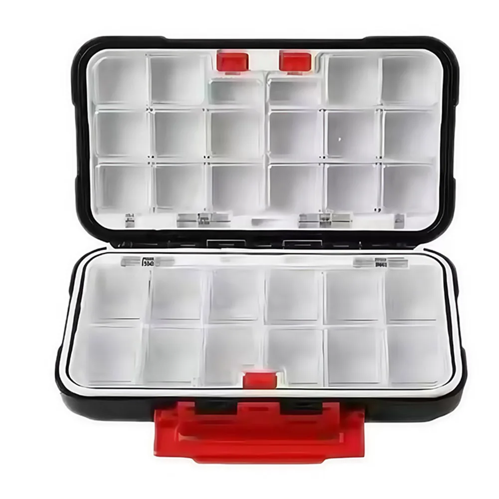

For Fishing Trips Fishing Gear Box Adjustable Dividers Anti-opening Double Lock Buckle For Fishing Accessories