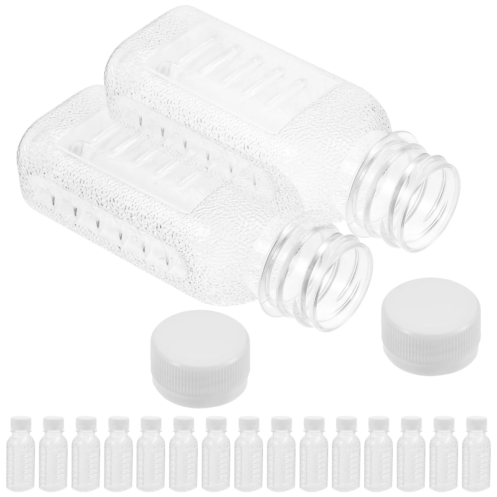 30 Pcs Milk Bottle Convenient Bottles Reusable Clear Transparent Mini Empty The Pet Travel