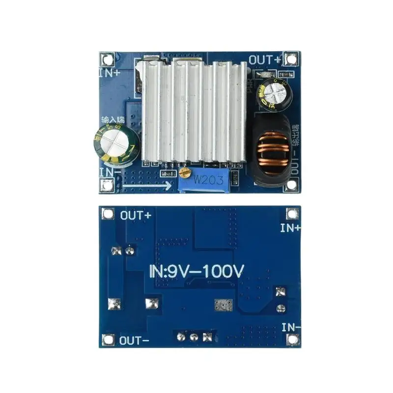 DC-DC  Step Down Module 4A Adjustable 9-100V Wide Voltage Power Supply for Motorcycle Circuit Upgrade