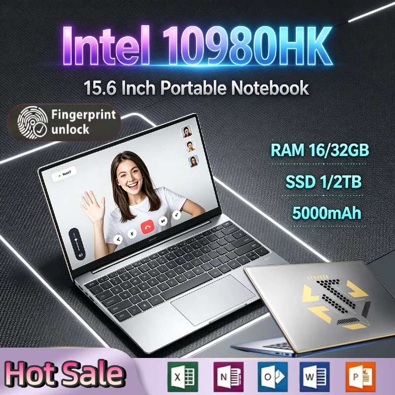 Intel Intel Core i9 10980HK 15.6 Inch Pro Gaming Laptop 32GB RAM 2TB SSD Fingerprint Unlock WiFi 6 4K Ultrabook Max Elite Unit - Aliexpress Deal