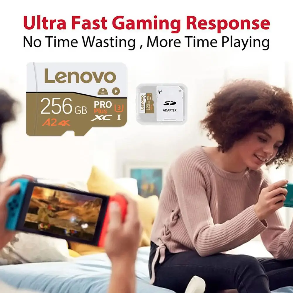 Lneovo 2TB Mini SD Card 1TB High Speed Memory Card 128GB Class 10 Micro TF SD Card 512GB A2 U3TF Flash Card For Nintendo Switch