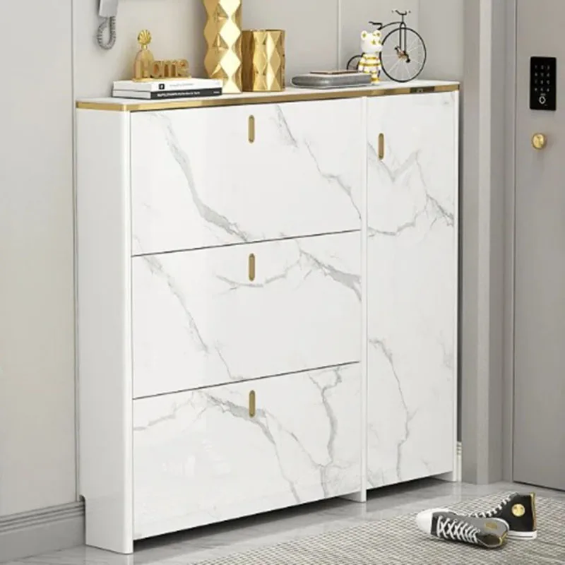 Fashion Design Shoe Rack Living Room Interior Accent Luxury Designer Shoe Cabinet Hallway Entrance Hall Zapatero Home Design