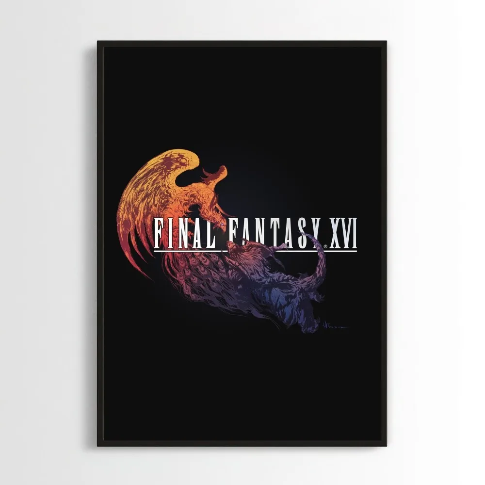 Game Final Fantasy 16 Poster Prints Wall Decals Sticker Pictures Living Room Home Decoration