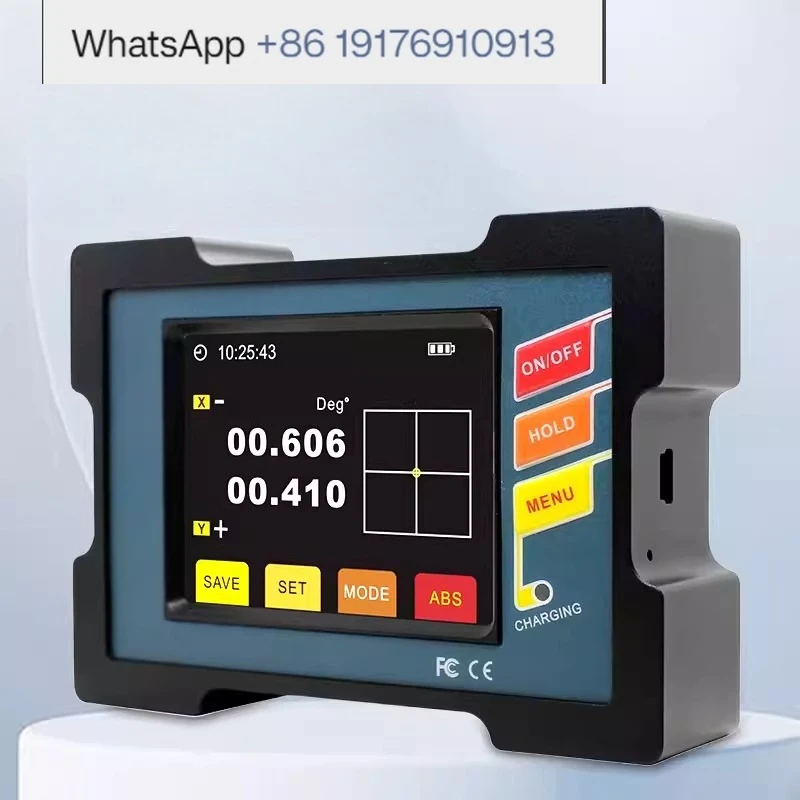 Dual-Axis Electronic Digital Display Inclinometer Angle Meter Level Ruler with Strong Magnetic DMI810 DMI820 for Measurement