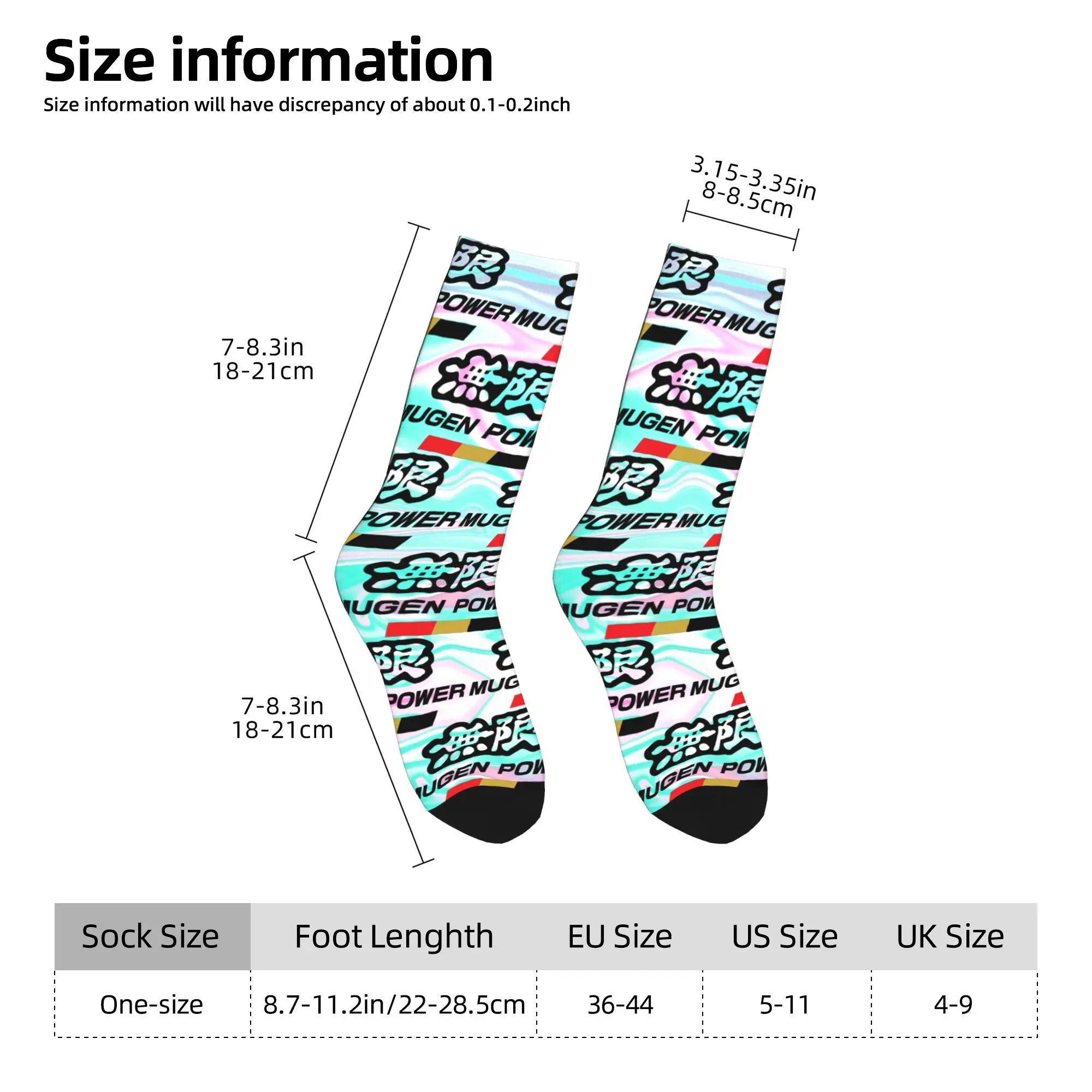 Custom Hot M-Mugens Powers Logo Mens Crew Socks Unisex Novelty  Spring Summer Autumn Winter Dress Socks