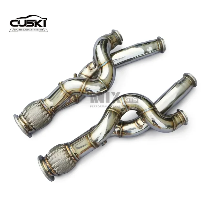 High Flow Exhaust Downpipe For Lamborghini LP700 6.5T quality Stainless Steel car Exhaust Modification Exhaust system