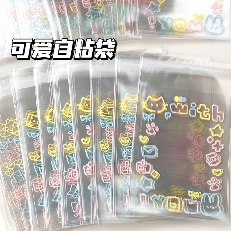 50sheet Cute Cartoon Cat Kpop Idol Photocard Cover Case Lovely Chic Korean Family Friend Photo Card Film Kawaii Photocard Holder