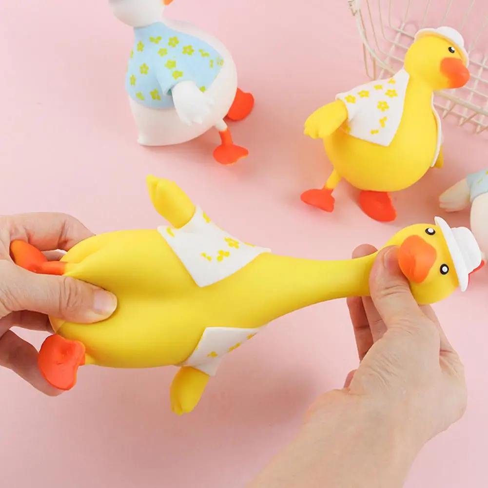 Kawaii Duck Squeeze Toy Antistress Anti Angst Stress Reliever Squishies Cartoon Animal Toy Verjaardagscadeau