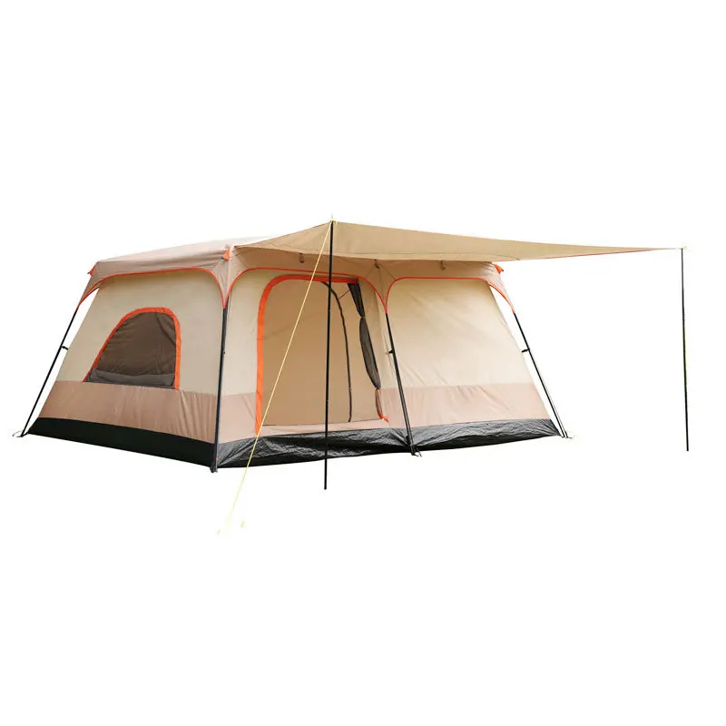 

Outdoor tent, two bedrooms and one living room, camp tent, double rainproof, camping