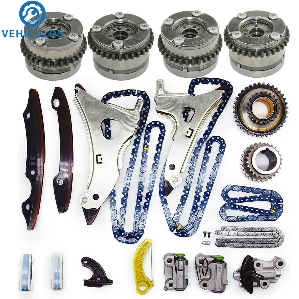 

Комплект цепи ГРМ и регуляторы распредвала для Mercedes-Benz W212 CLS500 GLE500 S500, запасная часть двигателя автомобиля