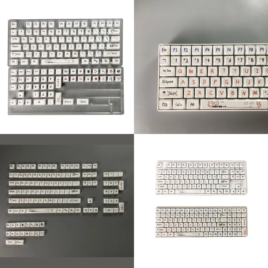 

A52B 122 Kindergarten XDA Profile Keycap PBT Колпачок для сублимационной сублимации для переключателя MX
