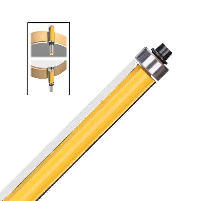 XCAN-broca perfiladora de corte al ras de vástago, Router broca con rodamiento para cortador de fresado de carburo de tungsteno para madera,