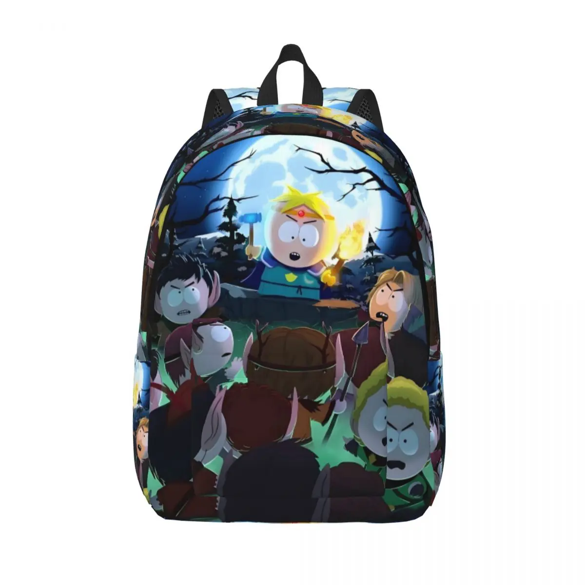 

Холщовый рюкзак из аниме-фильма South Park для мужчин и женщин, водонепроницаемый школьный рюкзак с принтом, сумка для книг
