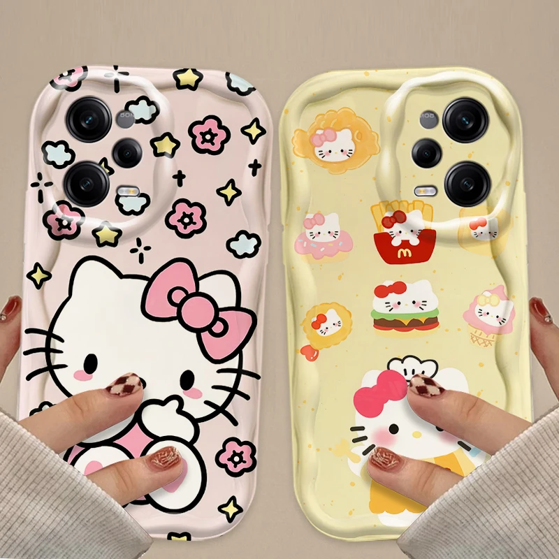 Cute Pink Hello Kitty Phone Case for Xiaomi Redmi Note 14 13 12 11 10 9 Pro Plus 14S 12S 11S 10S 9S Redmi 14C 14R 13C 12 4G 5G