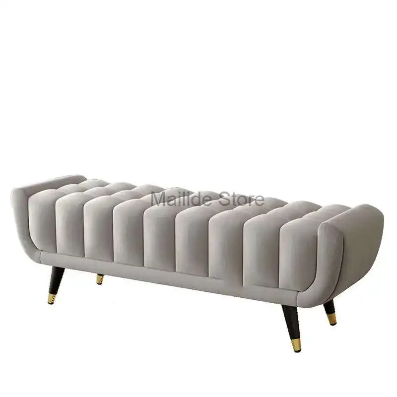 

Nordic Bed Stool Bedroom Light Luxury European Style Couch Shoe Simple Household Living Room Clothing Store Cloakroom Sofa Stool