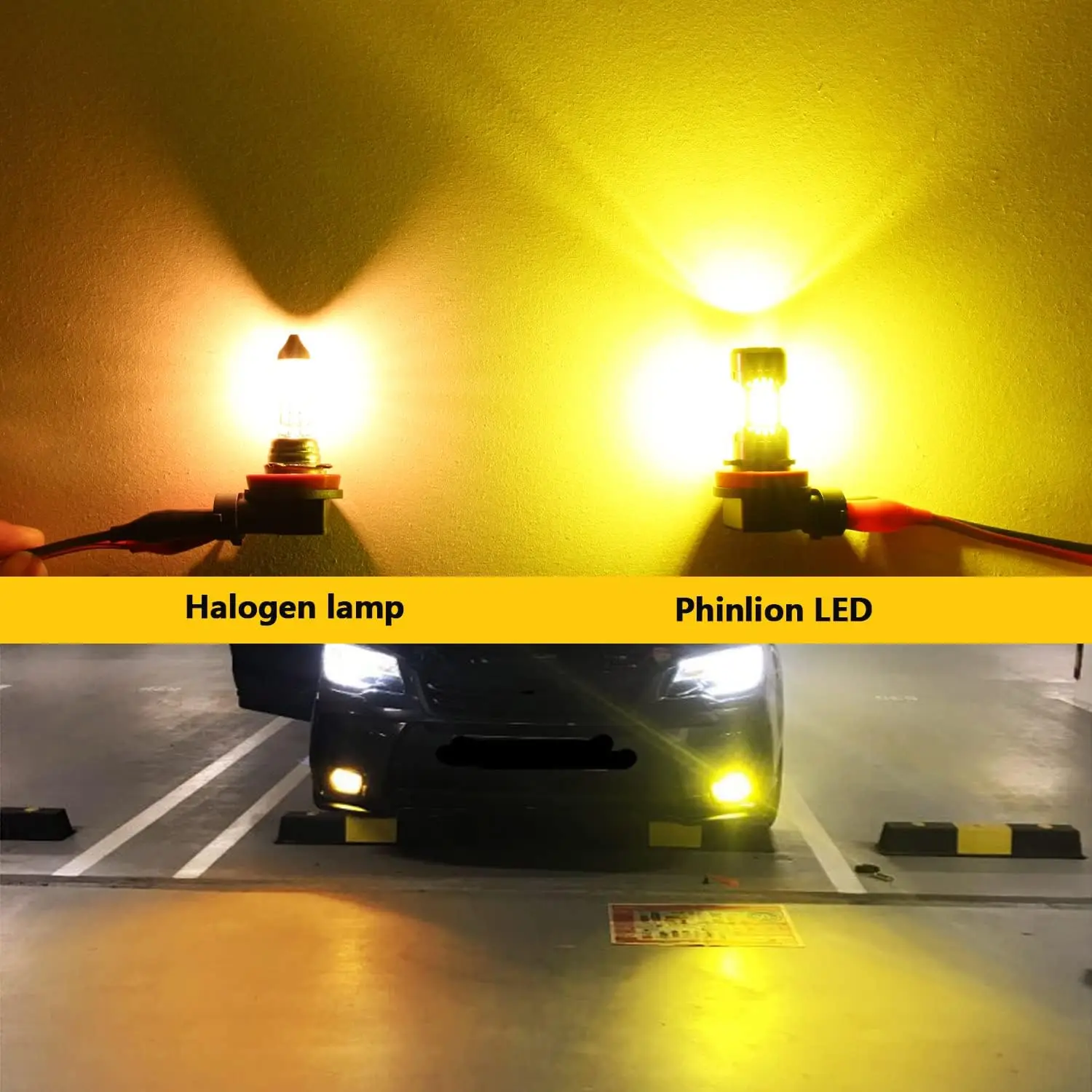 H8 H11 LED لمبات الضباب 3000K ذهبي أصفر، 3200 لومن فائق السطوع 3030 30-SMD Chips H16 DRL مصابيح بديلة للسيارات، T #5