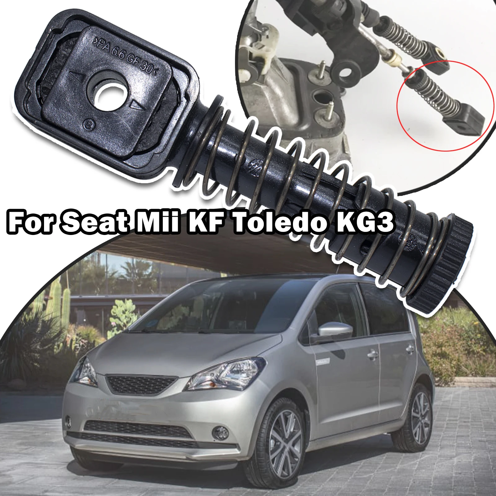 

Bowden Cable Catch For Seat Mii KF Toledo KG3 Manual Gearbox Shaft Selector Change Lever Shifter Cable Linkage RodEnd 1K0711761B