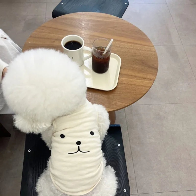 

Thin T-shirt for Dogs Cats Puppy Summer Vest Teddy Pomeranian Small Medium Breathable Dog Clothing Tank Tops for Pets Costume