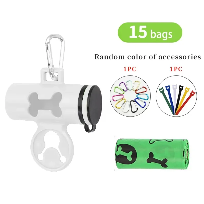 Pet Portable Waste Bag DispenserPickup StrapLitter BoxFeces StrapBiodegradable Poop BagHandle-Free ClipPickups