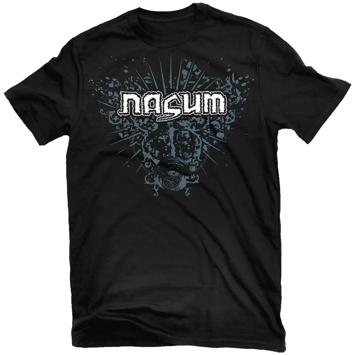 Camiseta Gráfica Nasum Grind Finale Rock Band 100% Algodão Gola Redonda Casual Unissex Top de Verão