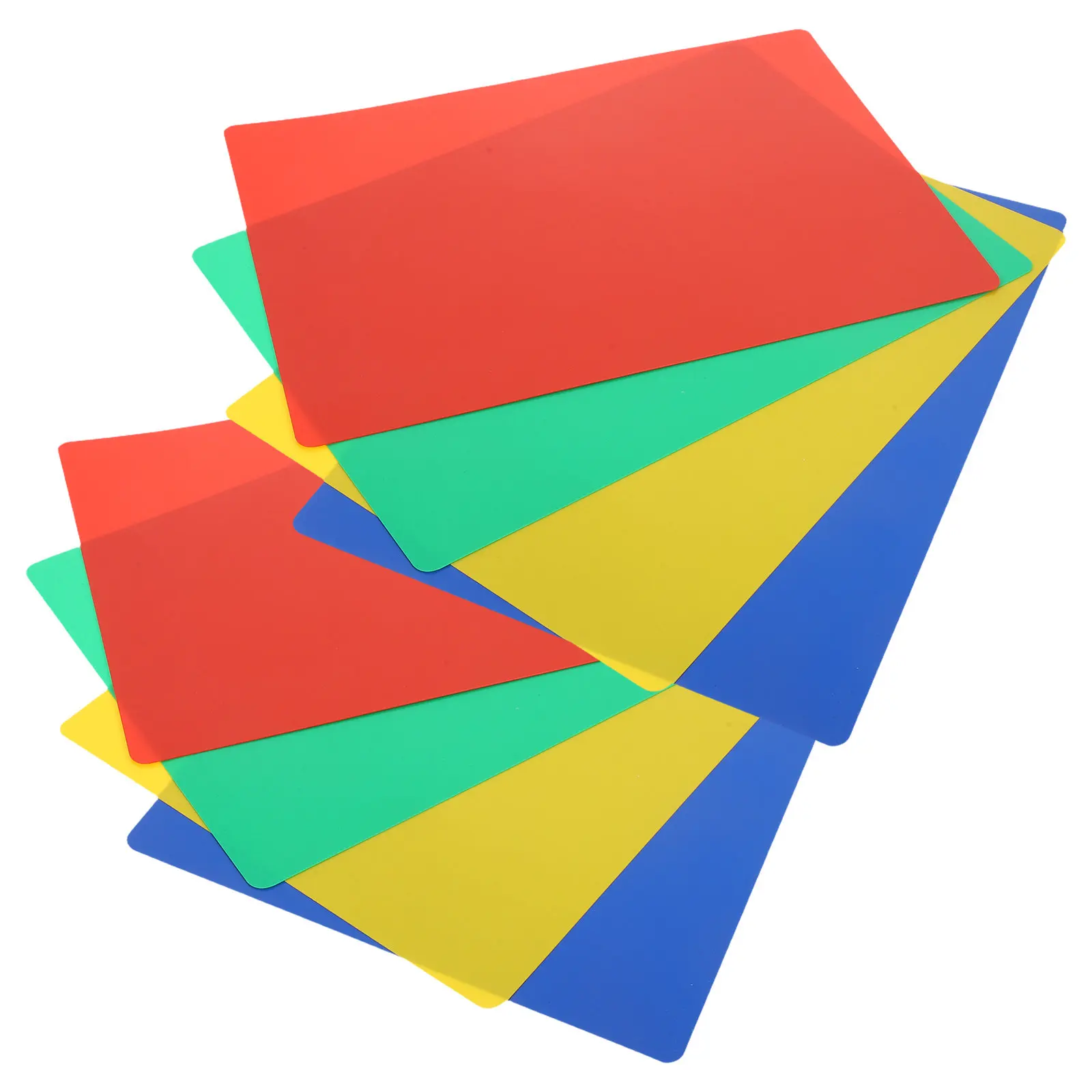 8Pcs Plastic Writing Boards Smooth Surface 14x10 Reusable Exam Pads for Students Office Note Taking Sketch Boards Bright Colors