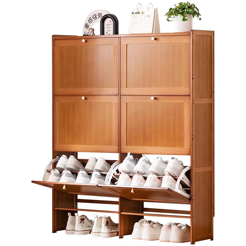

Ультратонкий шкаф для обуви, высокий вертикальный шкаф для прихожей, встроенный стеллаж для обуви с дверцами, стеллаж с дверцами для хранения вещей.