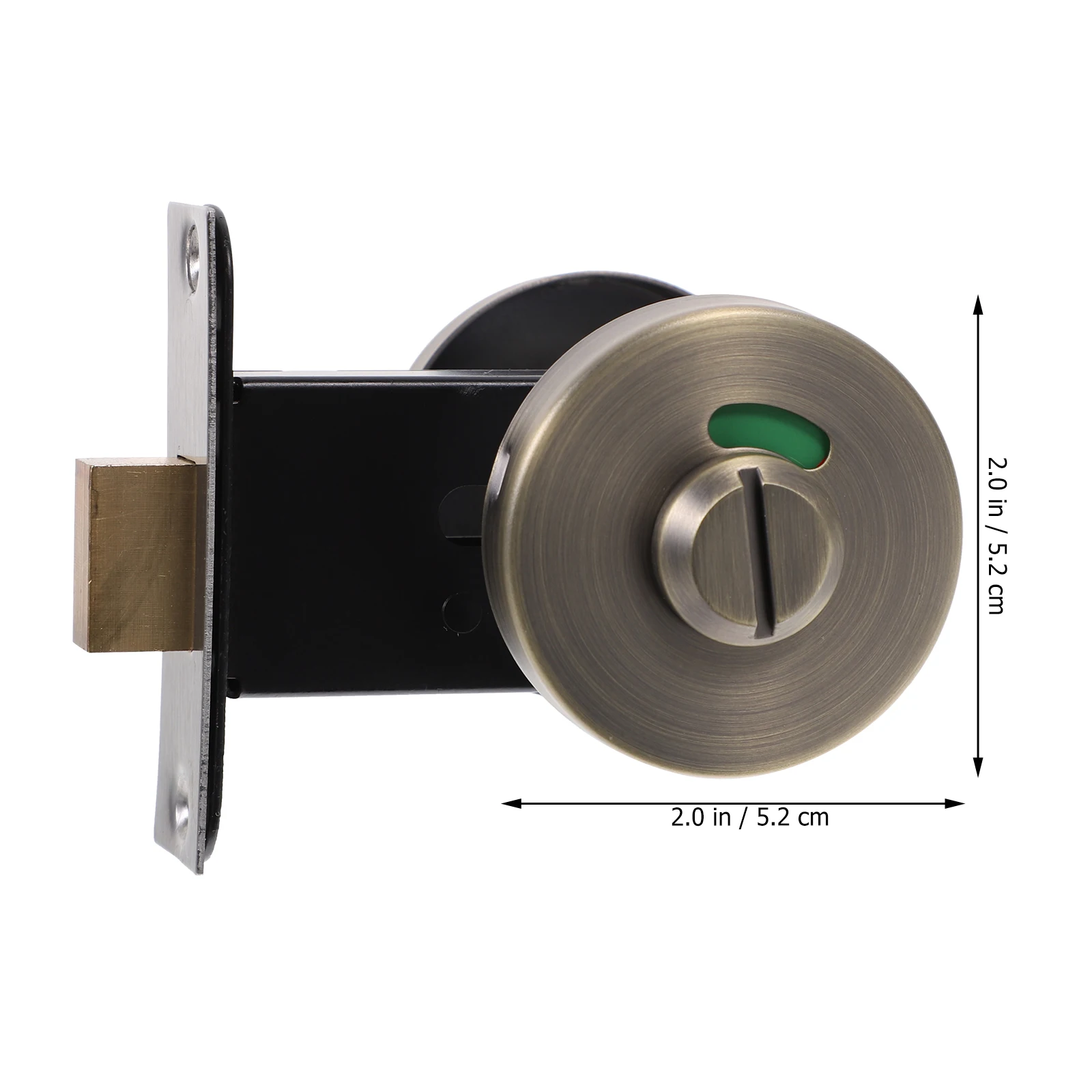 

Stainless Steel Bathroom Indicator Corrosion Resistant Occupied Vacant Toilet Green Red Sign Airport for Metal