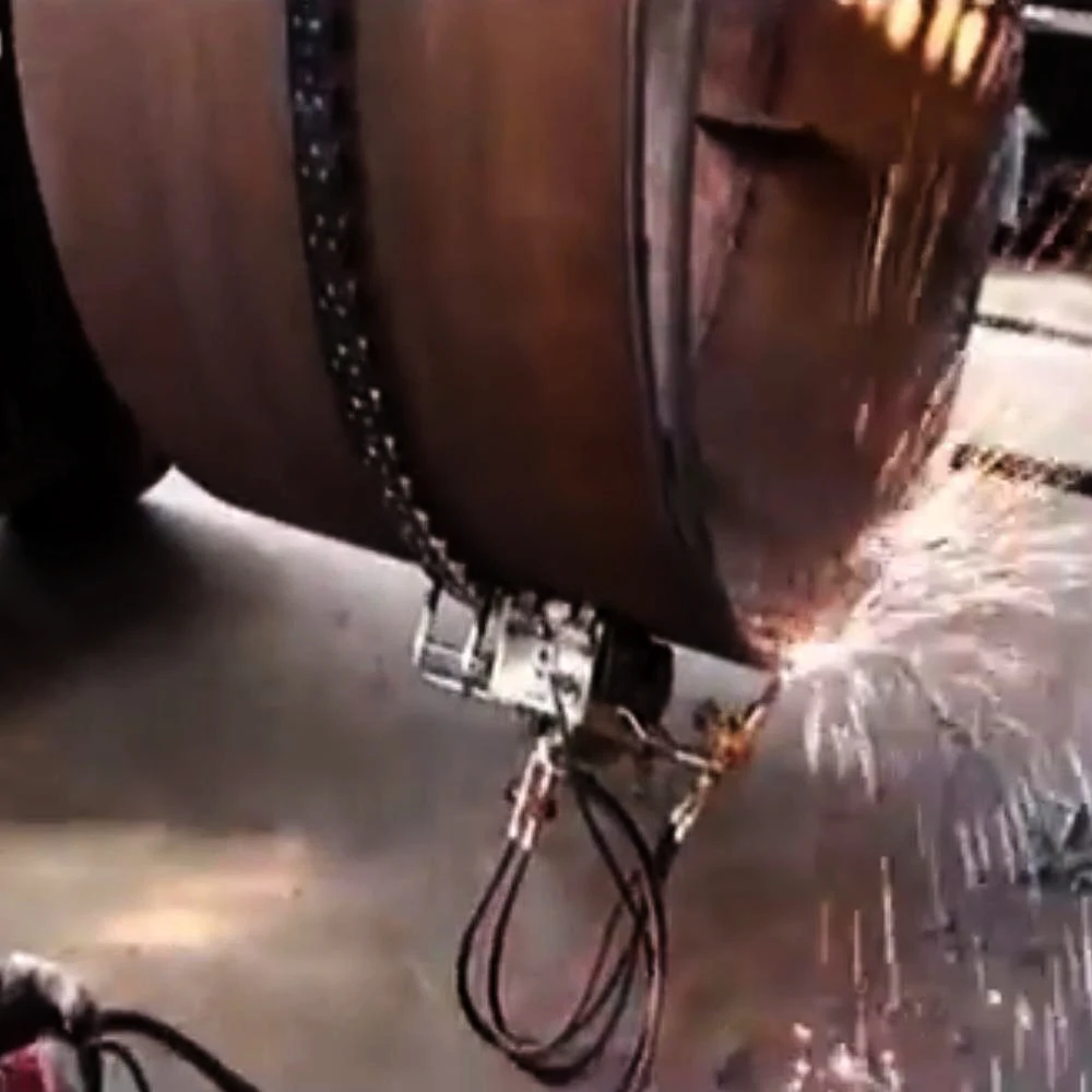 CG2-11 자석 튜브 절단기 무봉제 오일 화학 대형 파이프 절단기