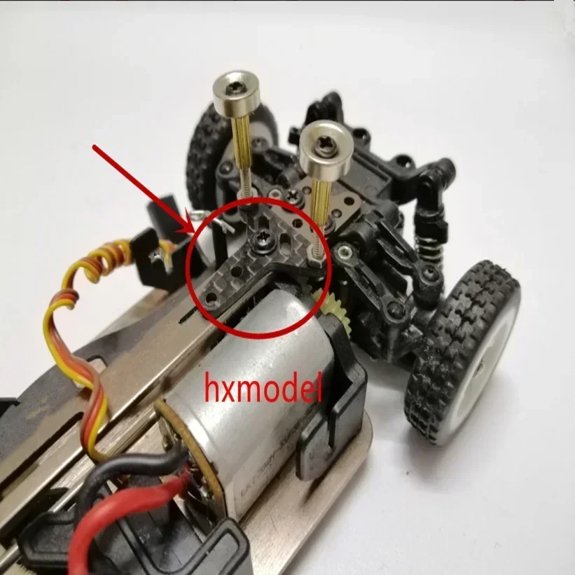 Metal DIY Body Shell regulacja wysokości niewidoczny zestaw kolumn dla 1/28 Wltoys wózek na komary RC części do modernizacji samochodu