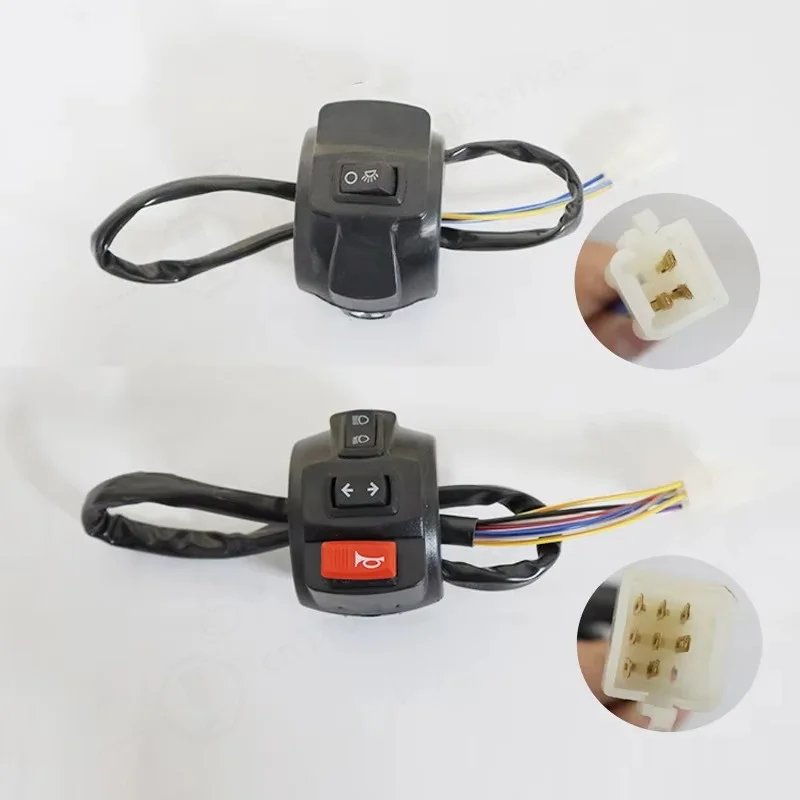 22mm Universal Motorcycle Handlebar Control Switch Assembly Choke Horn Turn Signal Headlight Electric Start Replacement Part